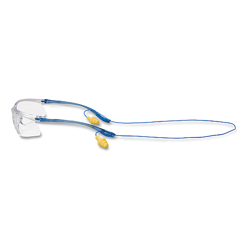 3M Virtua Sport CCS Protective Eyewear, Blue Plastic Frame, Clear Polycarbonate Lens (1179600000)