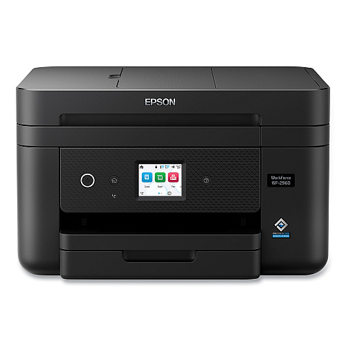 Epson WorkForce WF-2960 Wireless All-in-One Inkjet Printer, Copy/Fax/Print/Scan (C11CK60201)