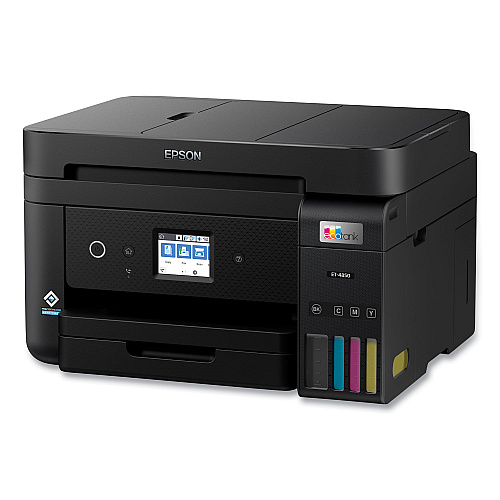 Epson EcoTank ET-4850 Wireless All-in-One Supertank Printer, Copy/Fax/Print/Scan (C11CJ60201)