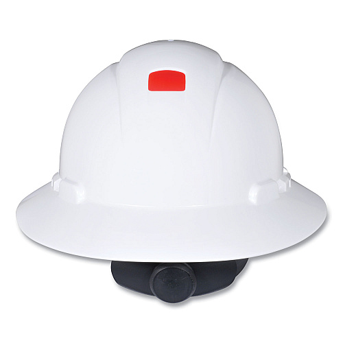 3M SecureFit H-Series Hard Hats, H-800 Hat with UV Indicator, 4-Point Pressure Diffusion Ratchet Suspension, White (H801SFRUV)