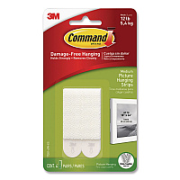 Command Damage-Free Hanging Picture Hanging Strip Pairs, Holds Up to 2.5 lb, Medium: 0.75
