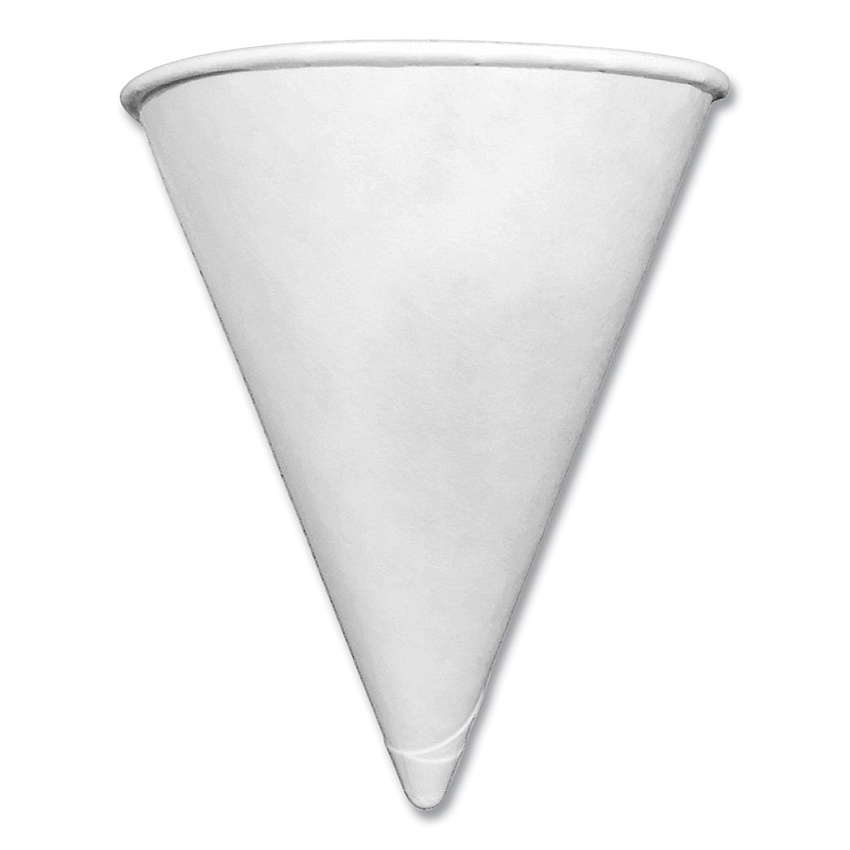Coffee Pro Paper Cone Cups, 4 oz, White, 5,000/Carton (CPCONE4)