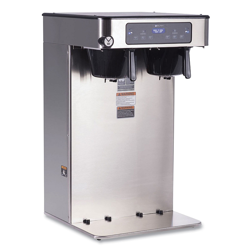 BUNN ICB Infusion Series Twin Tall Coffee Brewer, 51 Cups, Silver/Black (532000101)