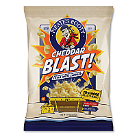 Pirate's Booty Cheddar Blast, Cheddar, 0.75 oz Bag, 16/Carton (32400002)