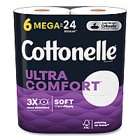 Cottonelle&reg; Ultra Comfort Toilet Paper Mega Rolls, 2-Ply, 284 Sheets, 36 Rolls (55707)