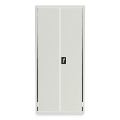 Alera Economy Assembled Storage Cabinets, 3 Shelves, 30" x 15" x 66", Light Gray (ALEHCM6615LG)
