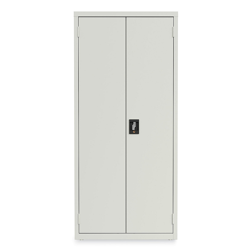 Alera Economy Assembled Storage Cabinets, 3 Shelves, 30" x 15" x 66", Light Gray (ALEHCM6615LG)