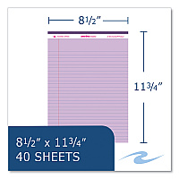 Roaring Spring Enviroshades Legal Notepads, 40 Assorted 8.5 x 11.75 Sheets, 54 Notepads/Carton (74101CS)
