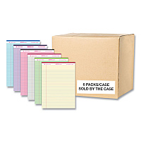 Roaring Spring Enviroshades Legal Notepads, 50 Assorted 8.5 x 11.75 Sheets, 36 Notepads/Carton (74221CS)