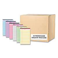 Roaring Spring Enviroshades Legal Notepads, 50 Assorted 5 x 8 Sheets, 72 Notepads/Carton (74220CS)