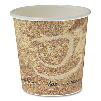 SOLO Single Sided Poly Paper Hot Cups, 4 oz, Mistique Design, 1,000/Carton (374MS)