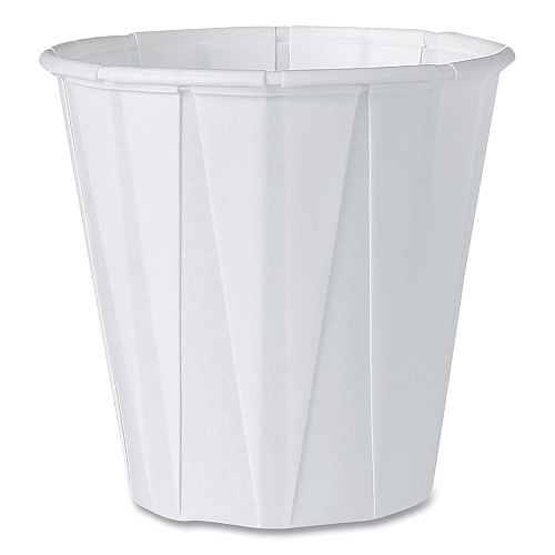 SOLO Paper Portion Cups, ProPlanet Seal, 3.5 oz, White, 100/Bag, 50 Bags/Carton (450)
