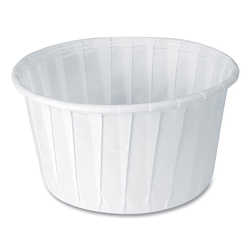 SOLO Paper Portion Cups, ProPlanet Seal, 5.5 oz, White, 250/Bag, 20 Bags/Carton (550)