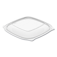 Dart PresentaBowls Pro Clear Square Lids for 24-32 oz Bowls, 8.5 x 8.5 x 0.5, Clear, Plastic, 63/Bag, 4 Bags/Carton (C2464BDL)