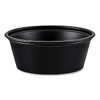 Portion Containers, 1.5 Oz, Black, 250/bag, 10 Bags/carton