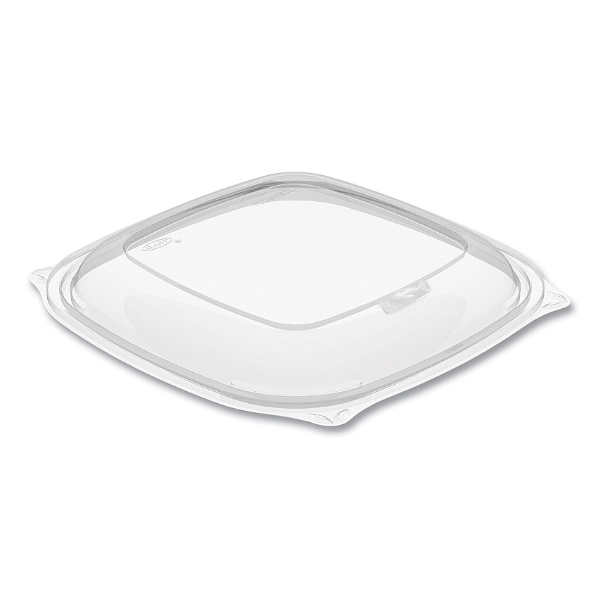 Dart PresentaBowls Pro Clear Square Bowl Lids, Large Vented Square, 8.5 x 8.5 x 1, Clear, Plastic, 63/Bag, 4 Bags/Carton (PP2464BDL)