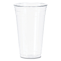 Dart Ultra Clear PET Cold Cups, 24 oz, Clear, 50/Sleeve, 12 Sleeves/Carton (TD24)