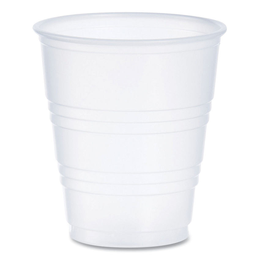 Dart High-Impact Polystyrene Cold Cups, 5 oz, Translucent, 100/Pack (Y5PK)