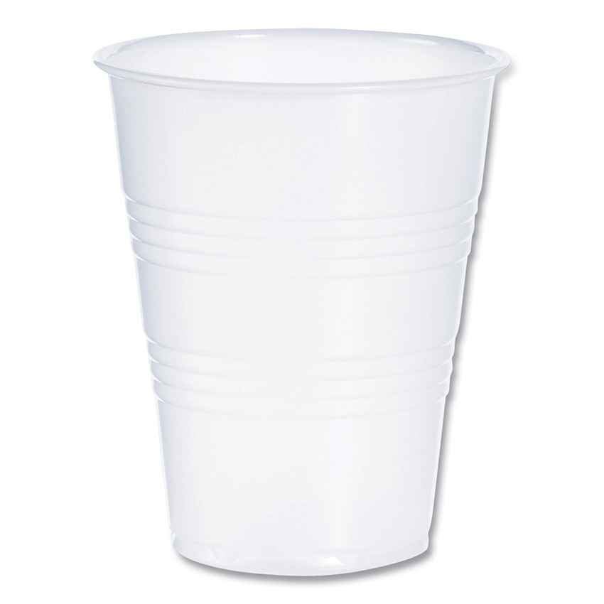 Dart High-Impact Polystyrene Cold Cups, 9 oz, Translucent, 100 Cups/Sleeve, 25 Sleeves/Carton (Y9CT)