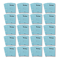Roaring Spring Examination Blue Book, Wide/Legal Rule, Blue Cover, (6) 8.5 x 7 Sheets, 1,000/Carton (77511CS)