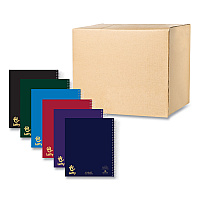 Roaring Spring Lefty Notebook, 3-Subject, Medium/College Rule, Assorted Cover Color, (120) 11 x 9 Sheet, 24/Carton (13506CS)