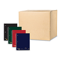 Roaring Spring Wirebound Notebook with Tabs, 5-Subject, College Rule, Randomly Assorted Covers, (200) 11 x 8.5 Sheets, 12/Carton (11197CS)