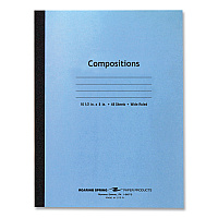 Roaring Spring Flexible Cover Composition Notebook, Wide/Legal Rule, Blue Cover, (48) 10.5 x 8 Sheets, 72/Carton (77501CS)