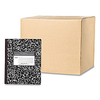 Roaring Spring Flexible Cover Composition Notebook, Wide/Legal Rule, Black Marble Cover, (100) 8.5 x 7 Sheets, 144/Carton (77331CS)