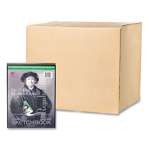 Roaring Spring Sketch Pad, Unruled, Rembrandt Photography Cover, (30) 9 x 12 Sheets,12/Carton (52112CS)