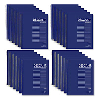 Roaring Spring Music Notebook, Medium/College Rule, Transcription Format, Blue Cover, (32) 8.5 x 11 Sheets, 24/Carton (11032CS)