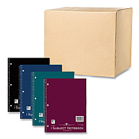 Roaring Spring Subject Wirebound Notebook, 1-Subject, Medium/College Rule, Assorted Cover, (80) 11 x 8.5 Sheets, 24/Carton (11281CS)