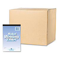 Roaring Spring Writing Tablet, Wide/Legal Rule, 100 White 6 x 9 Sheets, 48/Carton (63046CS)