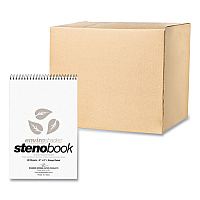 Roaring Spring EnviroShades Steno Pad, Gregg Rule, White Cover, 80 Gray 6 x 9 Sheets, 24 Pads/Carton (12274CS)