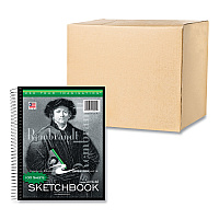 Roaring Spring Sketch Book, 60-lb Drawing Paper Stock, Rembrandt Photography Cover, (100) 11 x 8.5 Sheets, 12/Carton (53101CS)