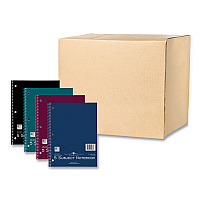 Roaring Spring Subject Wirebound Notebook, 5-Subject, Medium/College Rule, Assorted Cover, (180) 10.5 x 8 Sheets, 12/Carton (10381CS)