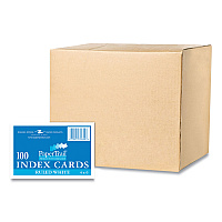 Roaring Spring White Index Cards, Narrow Ruled, 4 x 6, 100 Cards, 36/Carton (74844CS)