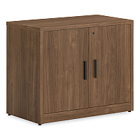 HON 10500 Series Storage Cabinet with Doors, Two Shelves, 36" x 20" x 29.5", Pinnacle (105291PINC)