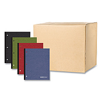 Roaring Spring Earthtones Wireless 1 Subject Notebook, Medium/College Rule, Randomly Assorted Covers, (70) 11 x 8.5 Sheets, 24/Carton (20198CS)