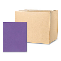 Roaring Spring Pocket Folder, 0.5" Capacity, 11 x 8.5, Purple, 25/Box, 10 Boxes/Carton (50114CS)