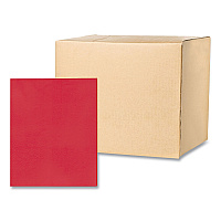 Roaring Spring Pocket Folder, 0.5" Capacity, 11 x 8.5, Red, 25/Box, 10 Boxes/Carton (50123CS)