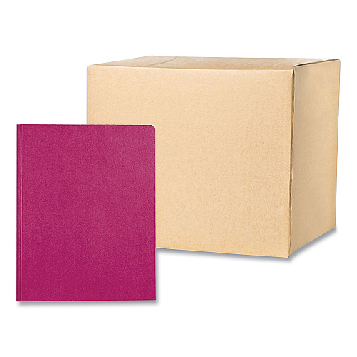 Roaring Spring Pocket Folder with 3 Fasteners, 0.5" Capacity, 11 x 8.5, Maroon, 25/Box, 10 Boxes/Carton (54131CS)