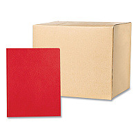 Roaring Spring Pocket Folder with 3 Fasteners, 0.5" Capacity, 11 x 8.5, Red, 25/Box, 10 Boxes/Carton (54126CS)