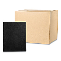 Roaring Spring Pocket Folder with 3 Fasteners, 0.5" Capacity, 11 x 8.5, Black, 25/Box, 10 Boxes/Carton (54120CS)