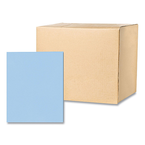 Roaring Spring Pocket Folder, 0.5" Capacity, 11 x 8.5, Light Blue, 25/Box, 10 Boxes/Carton (50124CS)