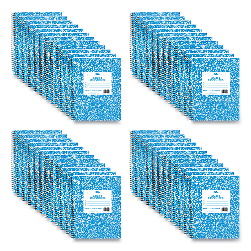 Roaring Spring Composition Book, 1-Subject, Grade 2 Manuscript Format, Blue Cover, (36) 9.75 x 7.5 Sheets, 48/Carton (10202CS)