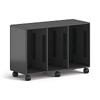 HON Class-ifi Tote Storage Cabinet, Three-Wide, 46.63" x 18.75" x 31.38", Charcoal Gray (EST2H3WNSSNA)