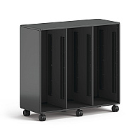 HON Class-ifi Tote Storage Cabinet, Three-Wide, 46.63" x 18.75" x 44.13", Charcoal Gray (EST3H3WNSSNA)
