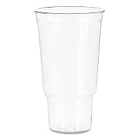 Dart Ultra Clear Pedestal PET Cups, 32 oz, Clear, 25/Bag, 20 Bags/Carton (32AC)