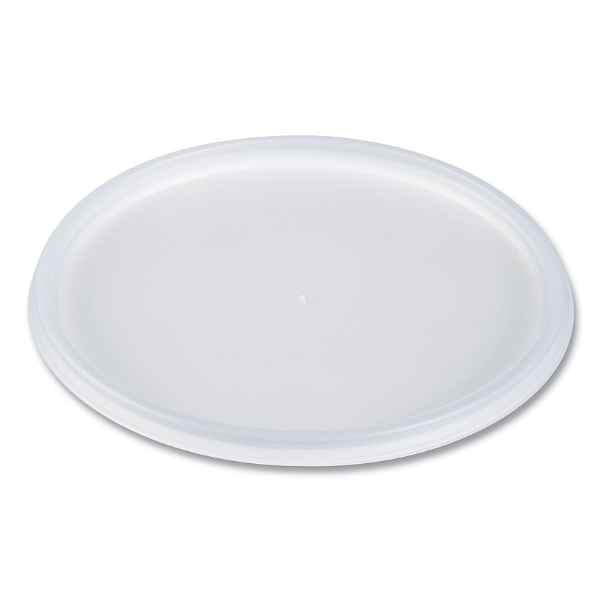 Dart Plastic Lids for Foam Containers, Flat, Vented, Fits 24-32 oz, Translucent, 100/Pack, 5 Packs/Carton (48JL)