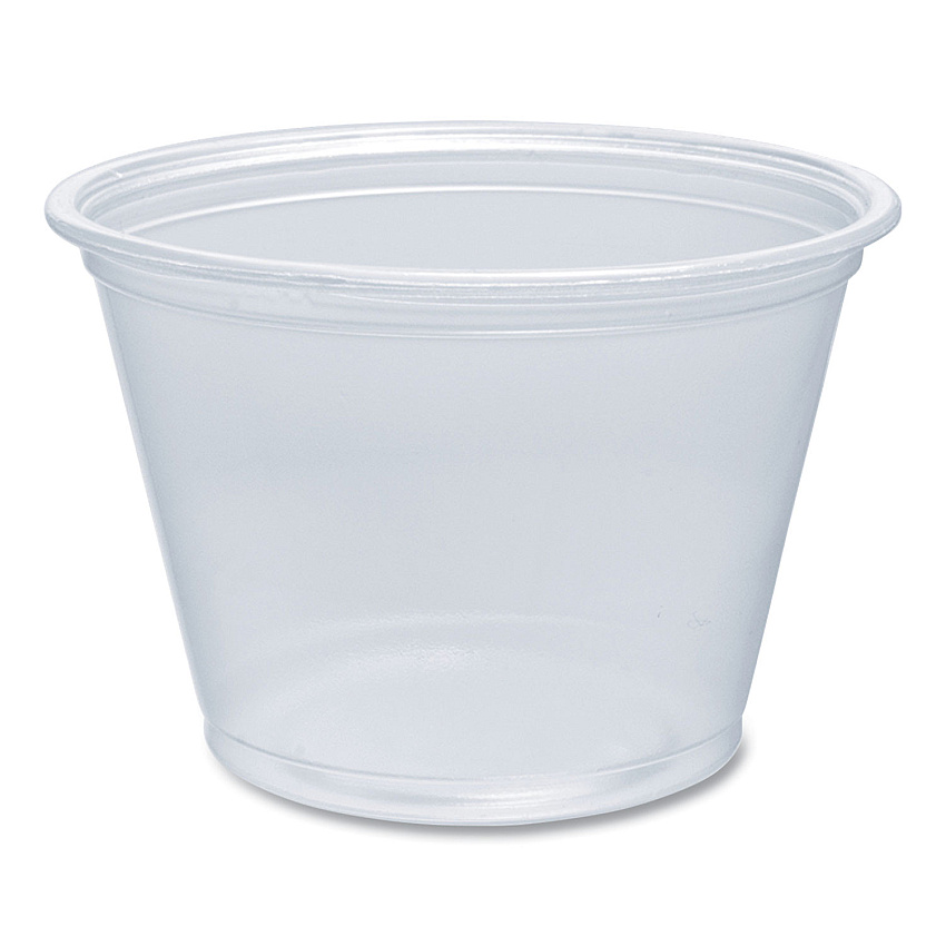 Dart Conex Complements Portion/Medicine Cups, 2.5 oz, Plastic, Clear, 125/Bag, 20 Bags/Carton (250PC)